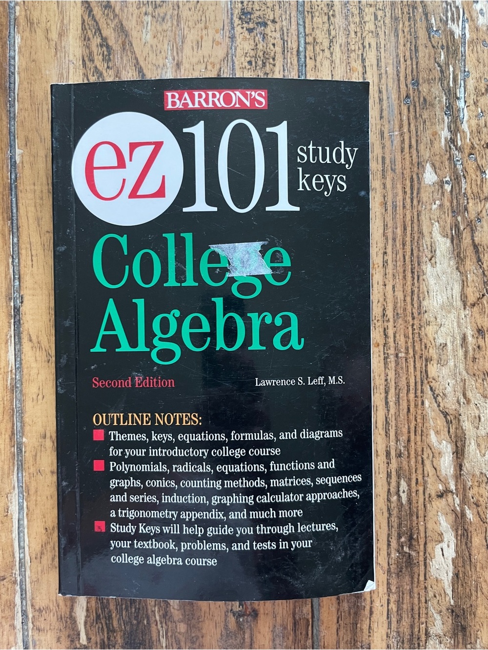 Barron’s ez101 College Algebra Study Keys - Second Edition